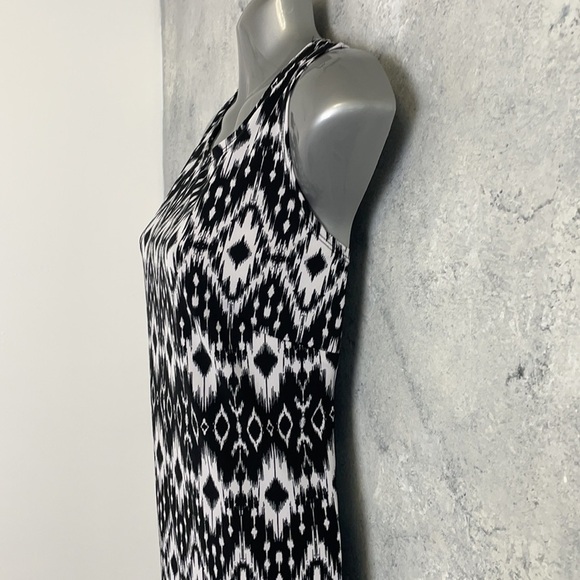 George Slip Dress Black and White Patterned - Picture 4 of 16